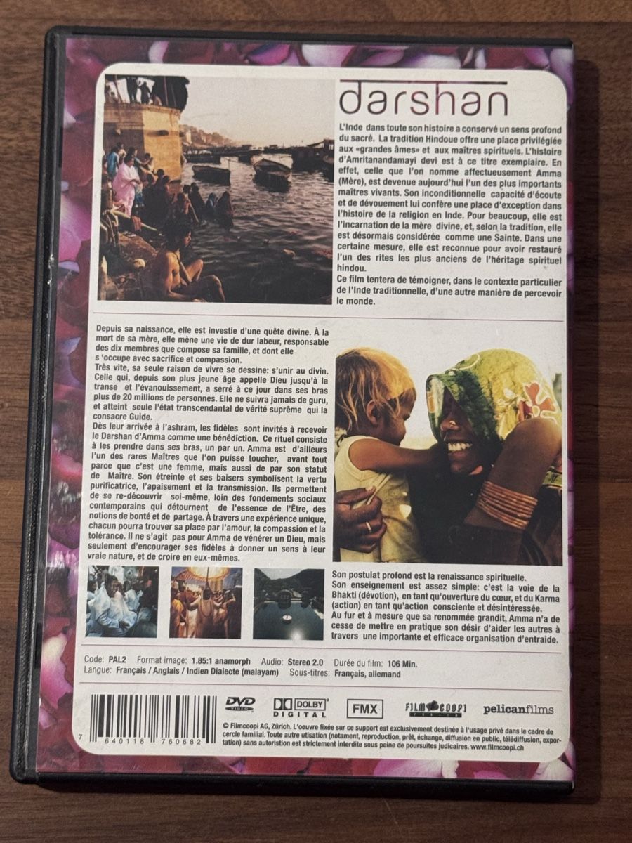Tutti i DVDs: DVD Darshan, L’Étreinte – Usato da Grand-Lancy venduto da cyr_n5ky 1