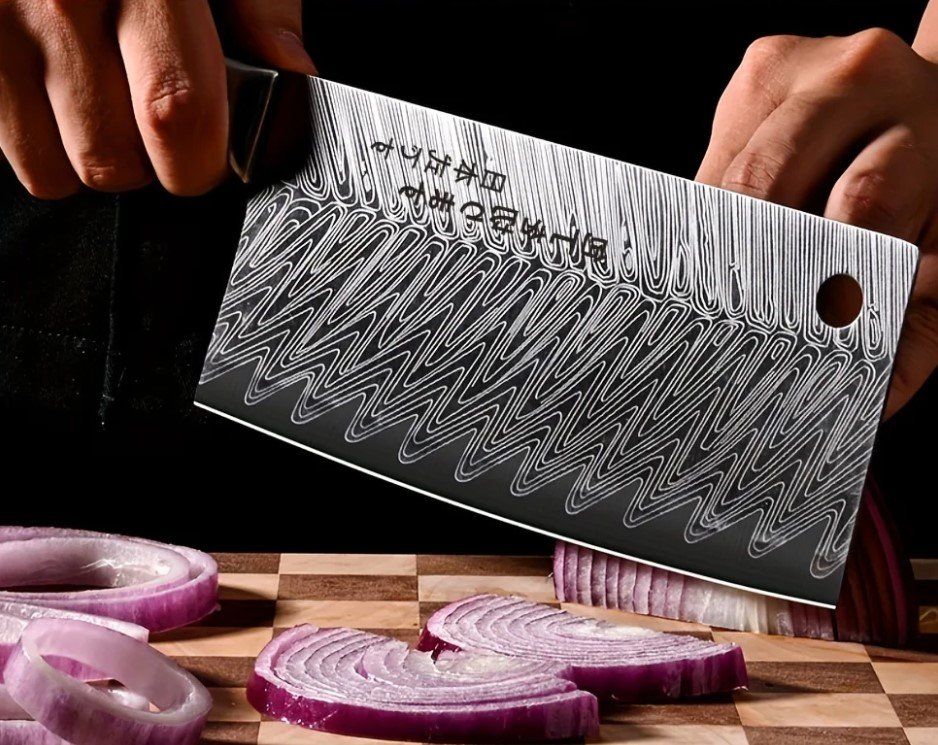 Küchenmesser: Japanisches Edelstahl Küchenmesser / Hackmesser / Allzweck – Neu und originalverpackt aus Muttenz von  1