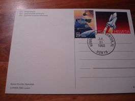 2 Belege Weltraum, USA/Schweiz 1992