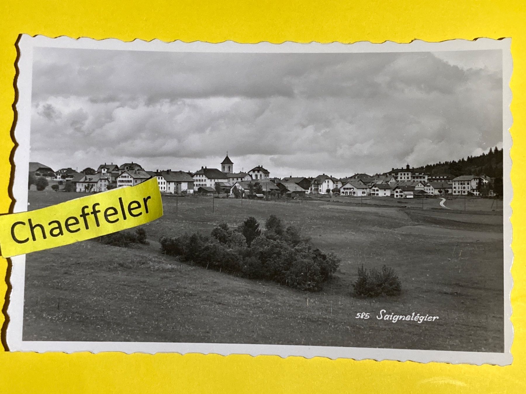 Cartes postales: 585 Saignelégier – D'occasion à Zürich par Chaeffeler