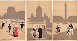 Lot 3 Künstlerkarten PARIS