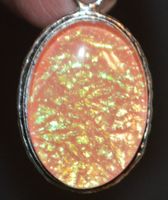 Anhänger L-7398 – Australischer rosa-gelber Triplet Opal