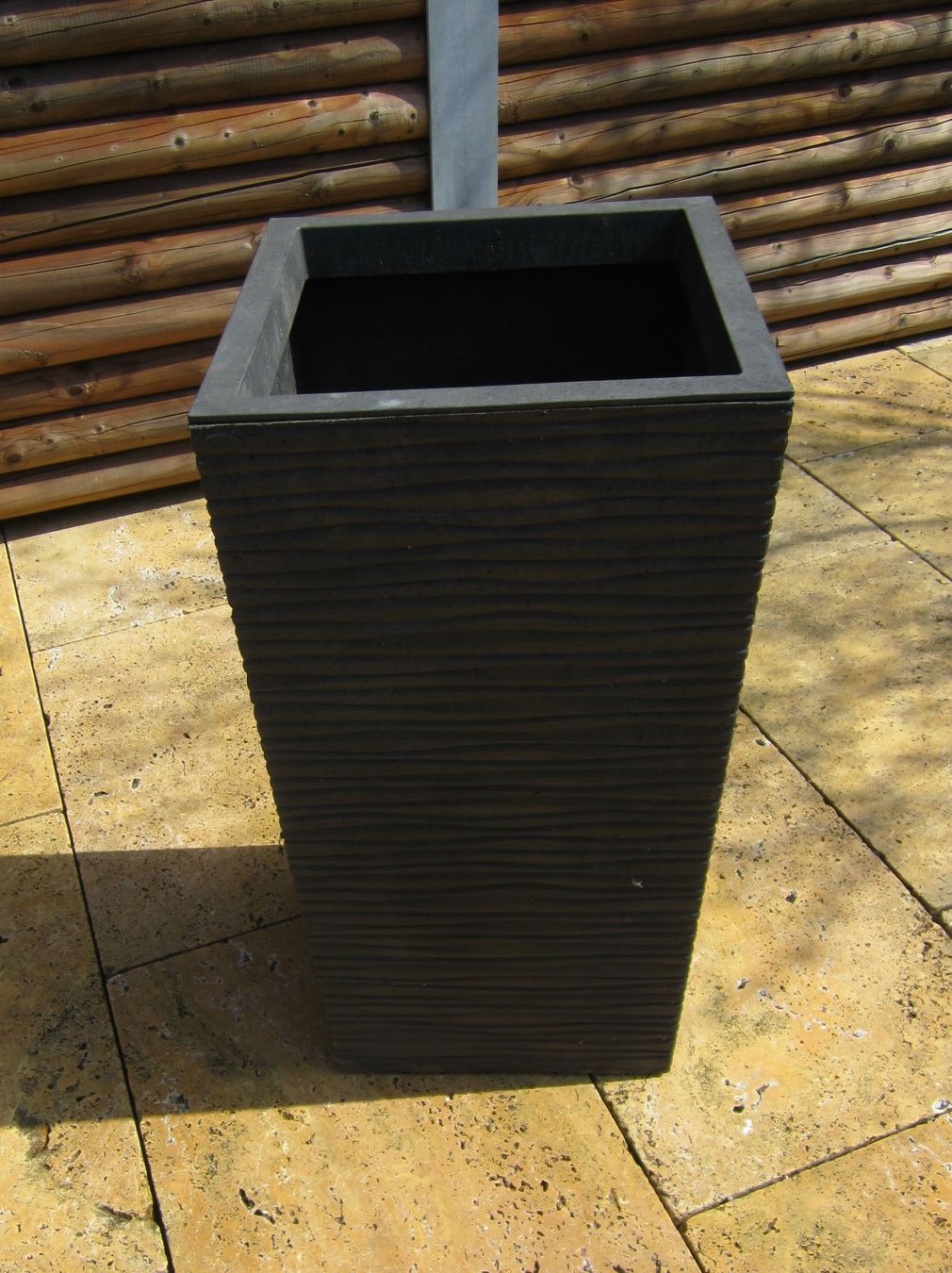 Blumentöpfe: Pflanztrog 67x34cm Kunststoff anthrazit – Gebraucht aus Pratteln von TT-Rudi