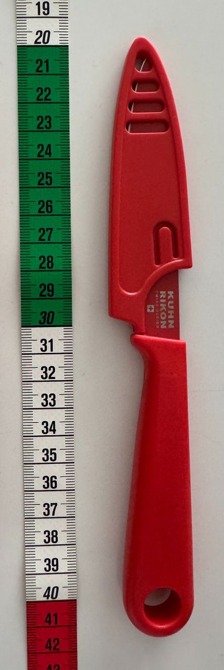 Kuhn Coltelli da cucina: Kuhn Rikon Küchenmesser, rot – Usato da Winterthur venduto da YaV