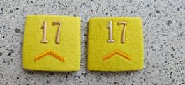 *** Patten /Schulterschlaufen mit Nummer ***