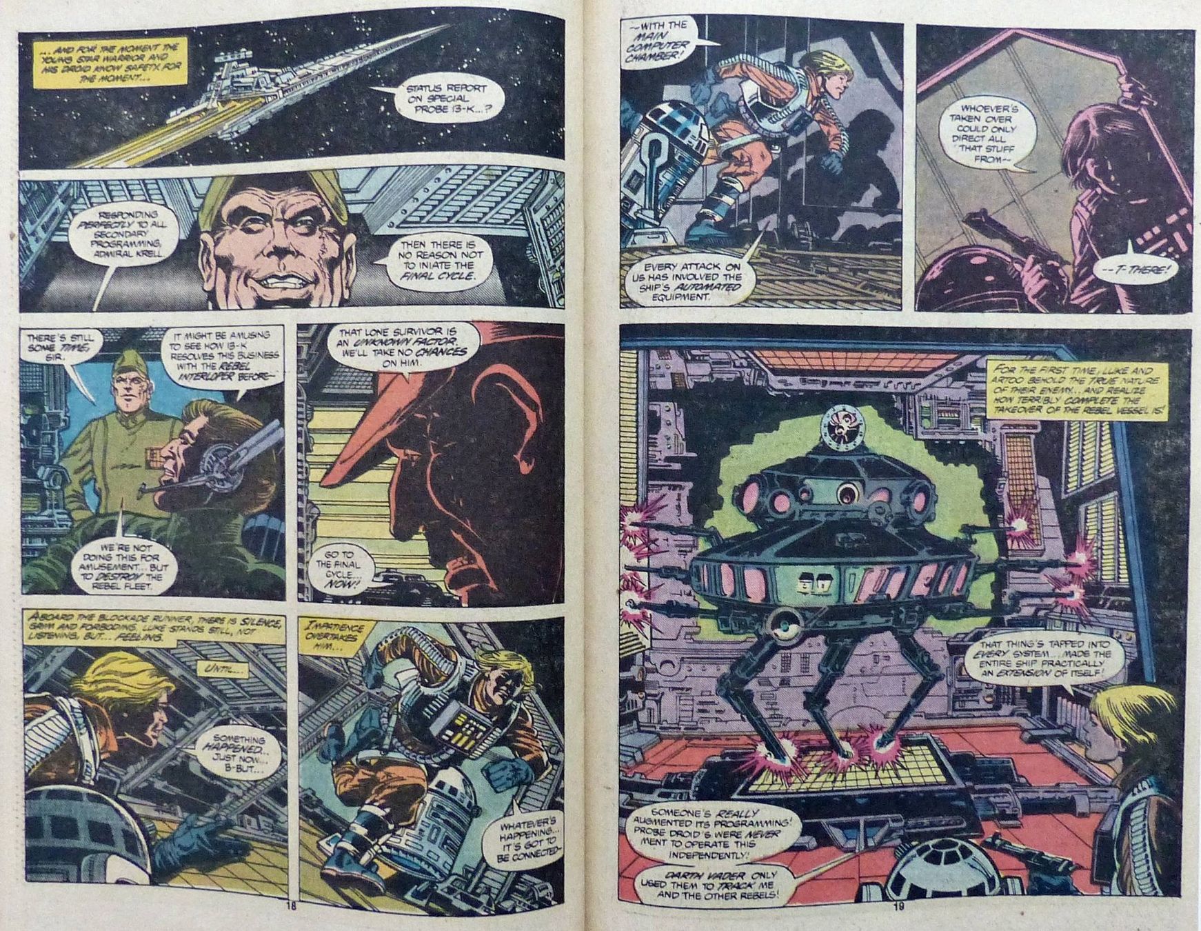 Fumetti: STAR WARS #45 PROTOTYPE NEW PROBE DEADLY DROID MARVEL 1981 – Usato da Lugano venduto da YouWantUS 2