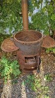 Outdoor Grill mit Kamin und Fondukessel Teleskopgabe