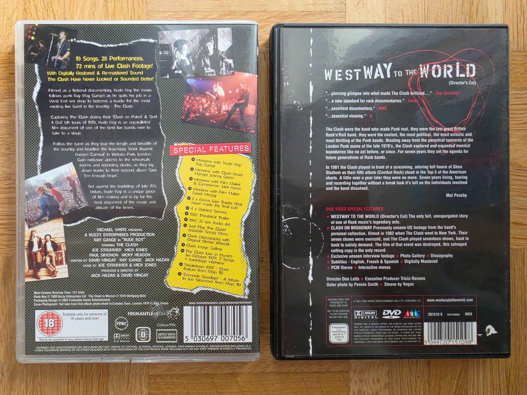 Tutti i DVDs: 2 x DVD The Clash – Usato da Stäfa venduto da flamingo_17 1
