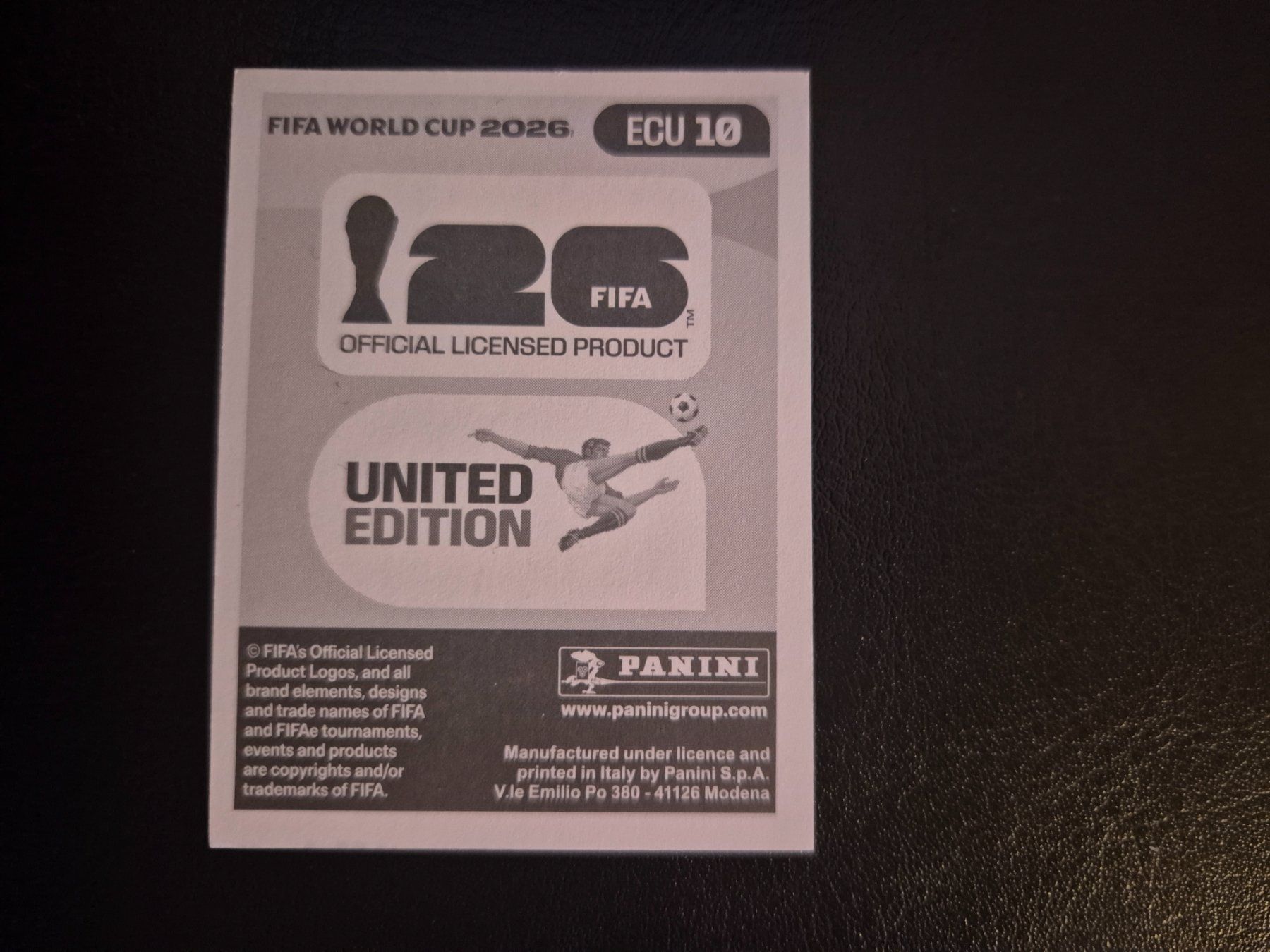 Panini Sammelbilder & Trading cards: Panini WM 26 ECU 10 – Neu (gemäss Beschreibung) aus Rorschacherberg von AJ3108 1