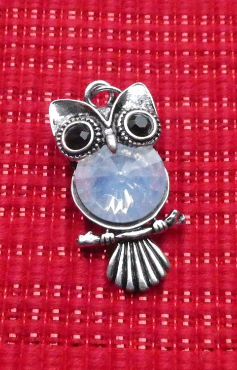 Pendentif Hibou En Or 14 Carats Avec Turquoise - Bijou Vintage Occasion, Or Jaune