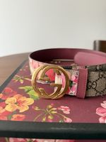 Floral Gucci Belt 85cm