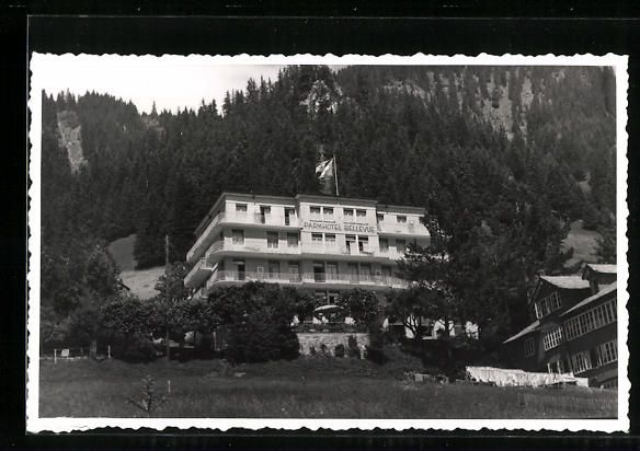 Cartoline postali: Adelboden, Parkhotel Bellevue mit Terras – Usato da Berlin venduto da bartko-reher