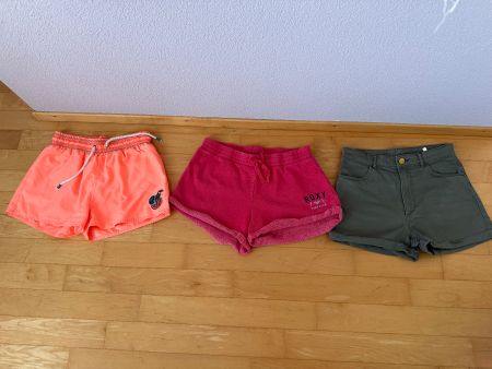 3-er Set Shorts für Teenies, Gr. 170/176