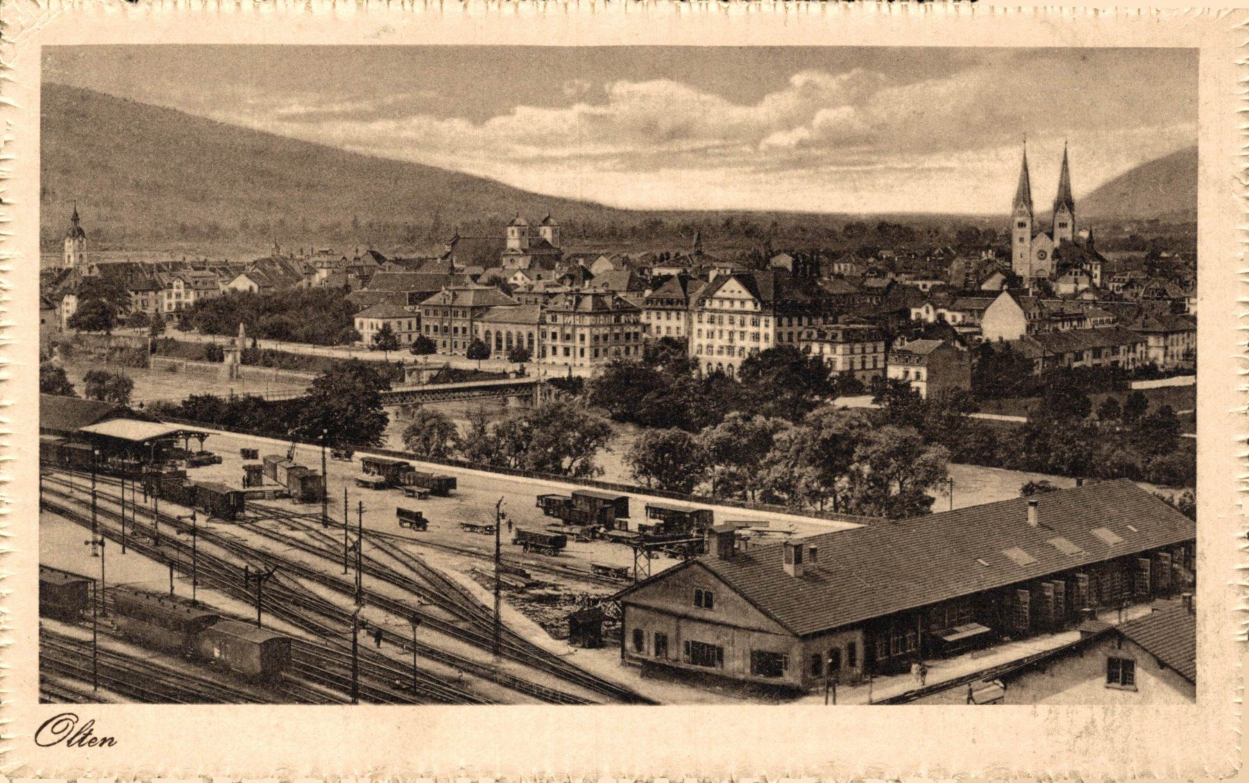 Cartoline postali: Olten. Bahnhof – Usato da Bronschhofen venduto da Astore