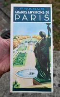 50er Jahre Prospekt Grands Environs de Paris mStreckenkarten