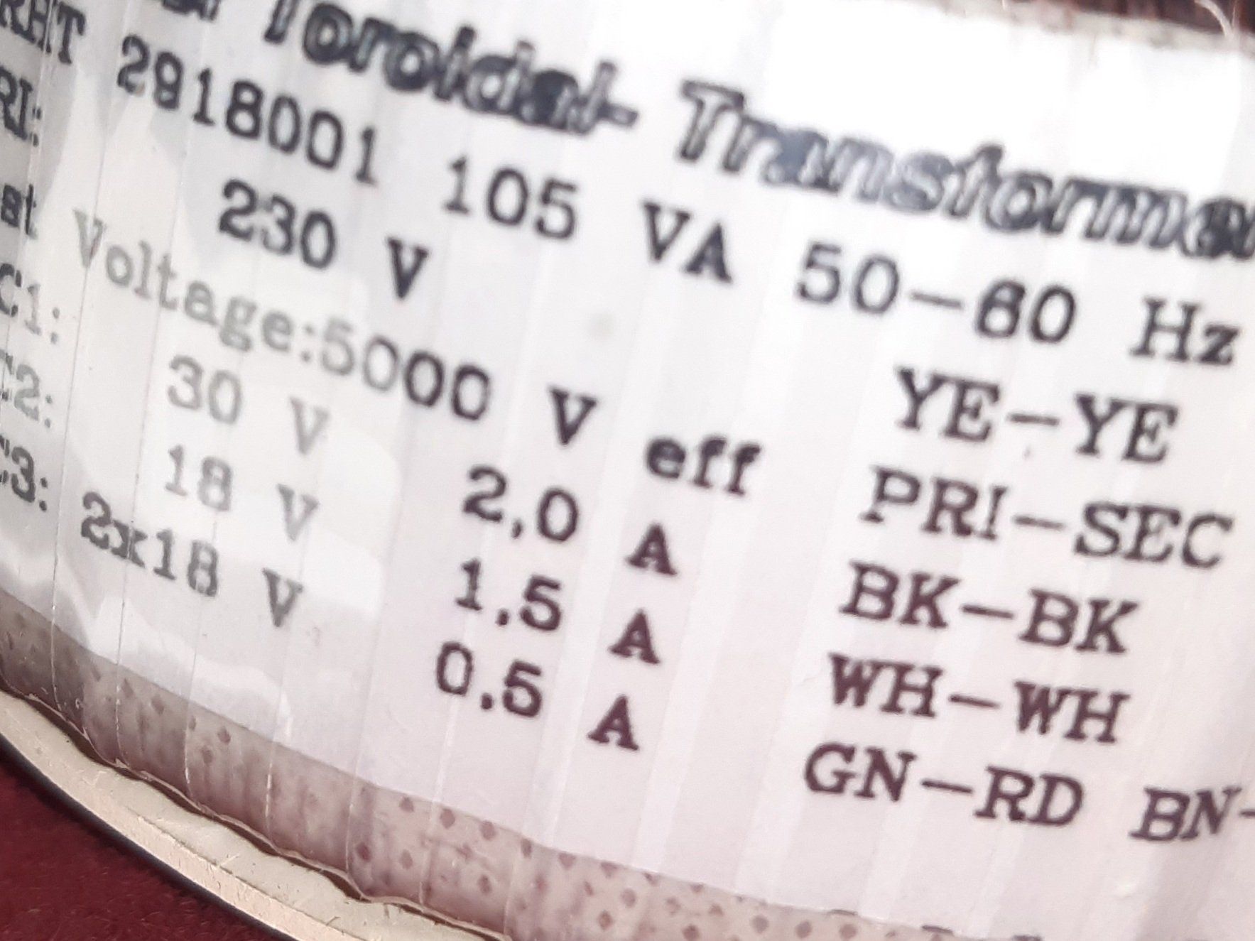 Elektronikbauteile: Ringkerntrafo!! Schöner Ringtransformator! – Gebraucht aus Lohn-Ammannsegg von Molch7 4