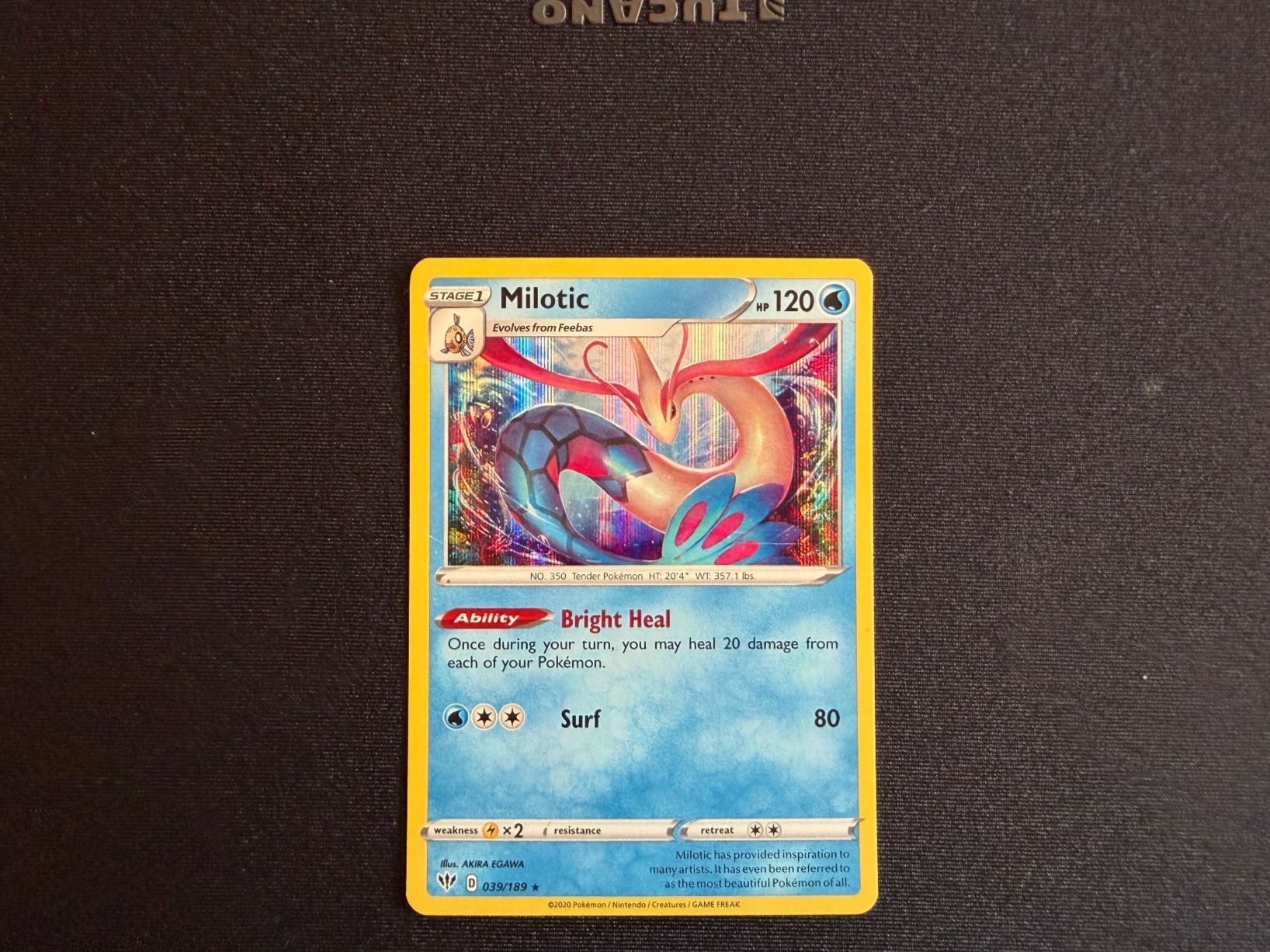 Pokémon Carte collezionabili: Milotic / 039/189 – Usato da Zürich venduto da mountainwizard00