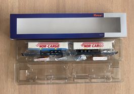 ROCO 67389  Doppeltaschen-Gelenkwagen Nor Cargo DC