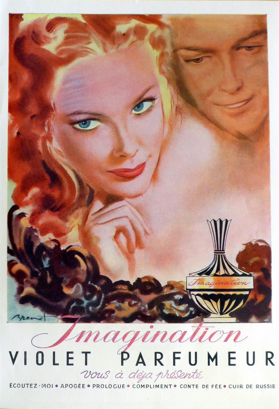 Foto & Immagini: Imagination Parfum Brenot - Alte Werbung / Publicité 1946 – Usato da Savagnier venduto da Ne2065