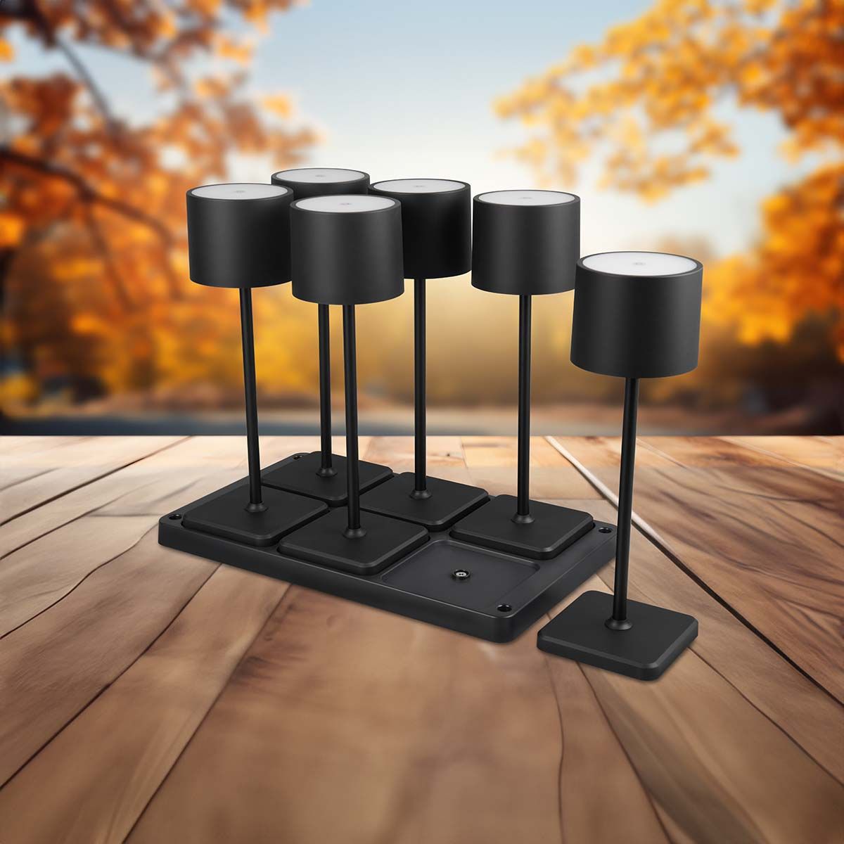 Lampade: LED Aussen Tischleuchte, 6er, 40 cm Höhe – Nuovo (secondo la descrizione) da Kreuzlingen venduto da Smart-Light 1