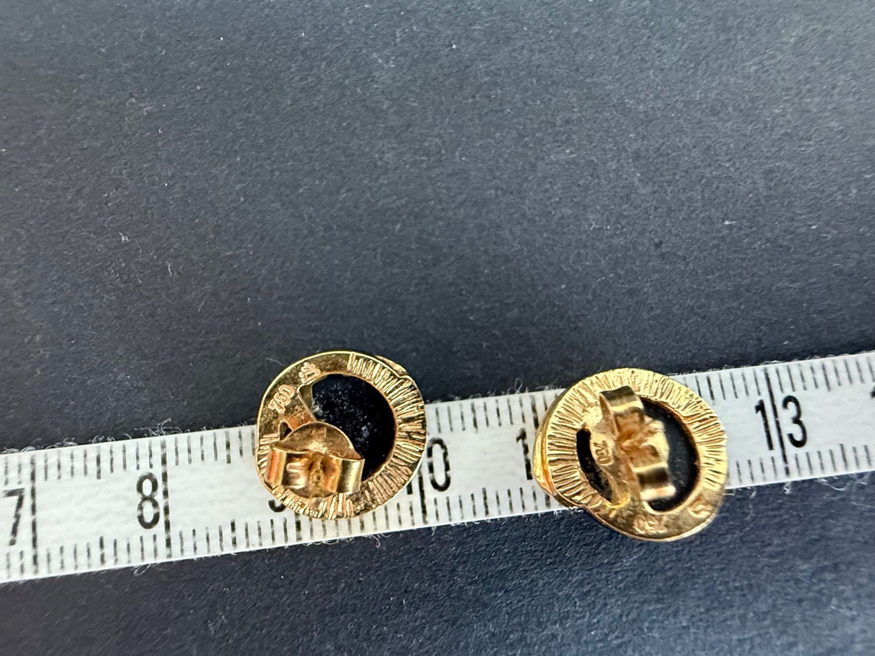 Orecchini pendenti & Orecchini a lobo: Gold Ohrstecker mit Diamant 750, 18K – Usato da Spiegel b. Bern venduto da Rogger72 5