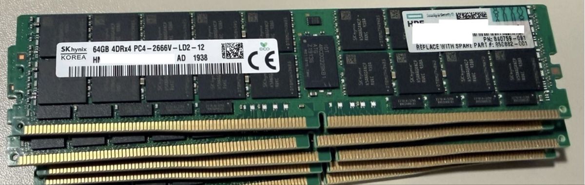 Hewlett Packard Memory / RAM: 1x64GB SKHyinx LRDIMM DDR4 ECC 2666V RAM Server,Workstation – Gebraucht aus Nottwil von Modoit