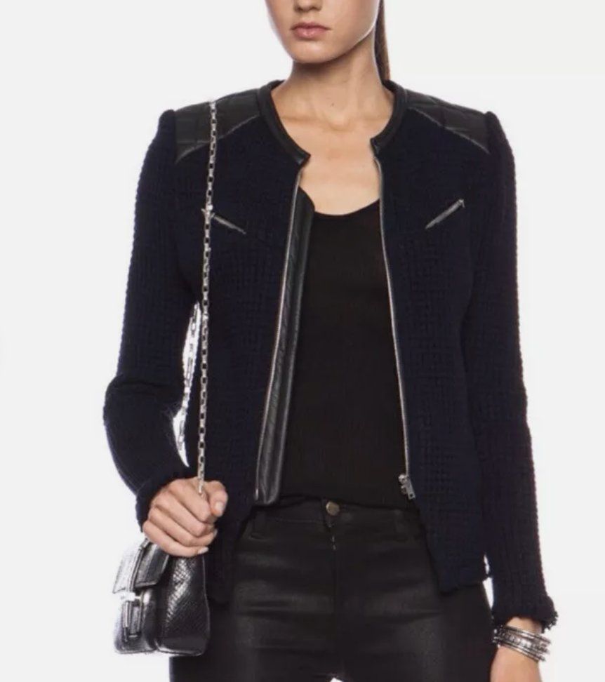 Iro Giacche: Iro leather and wool jacket - 42 – Usato da St-Sulpice VD venduto da juhdu 1