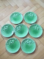 Lot 7 assiettes neuves plates, barbotine