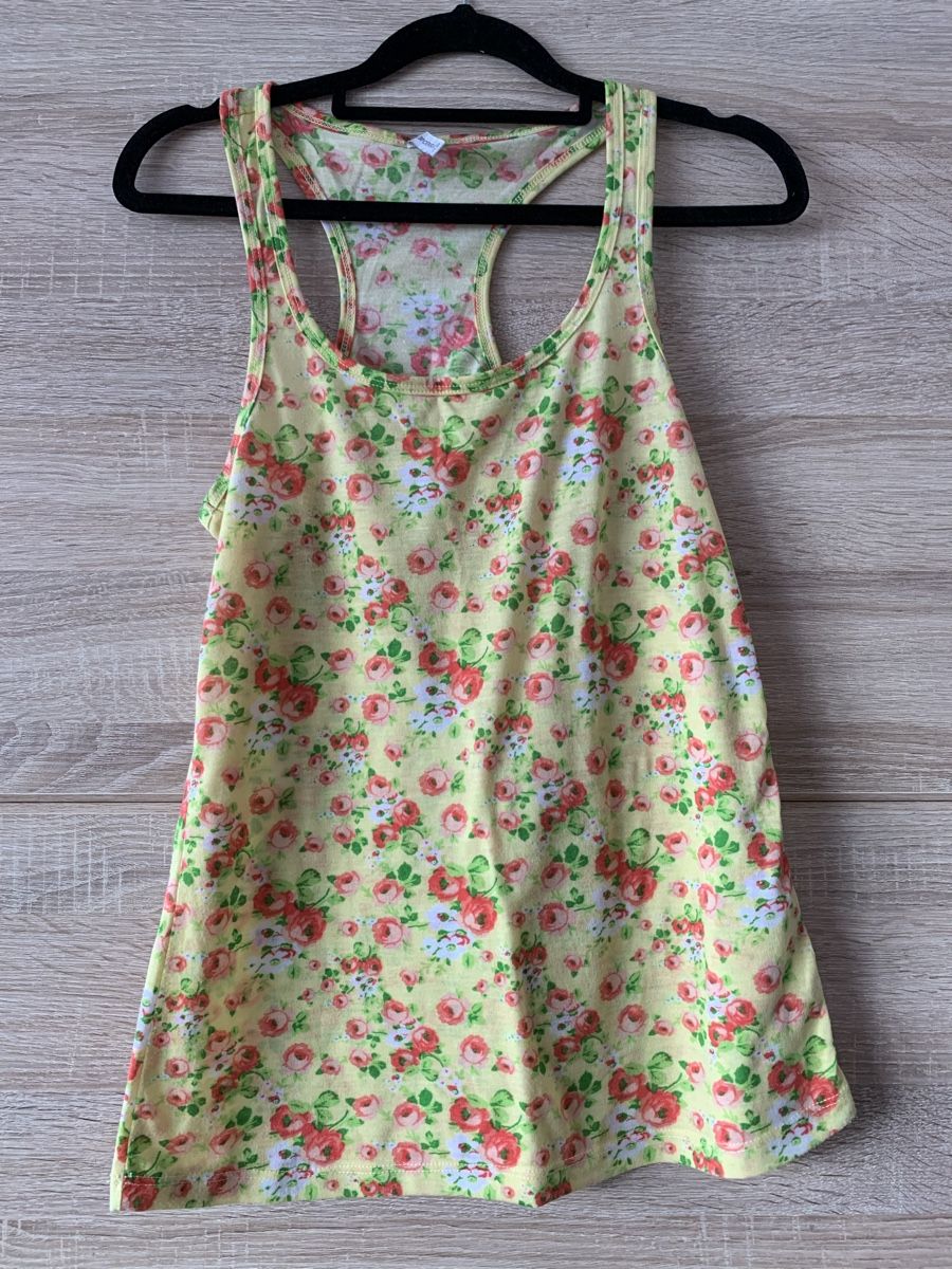 Camicette, T-shirt & Top: Débardeur jaune fleuri – Nuovo (secondo la descrizione) da Montreux venduto da Izapeche811