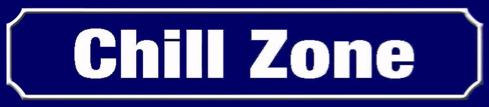 Insegne: Blechschild-CHILL ZONE - blau - 46 X 10 CM – Nuovo e nell'imballaggio originale da Rupperswil venduto da big-one-sale