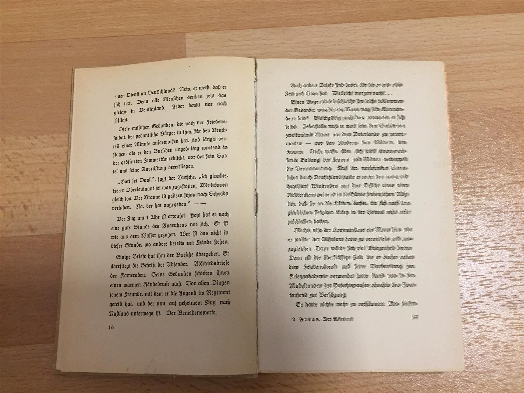 Libri: H.Frentz «Der Adjutant» 1941 – Usato da Cormagens venduto da Bonsai111 4