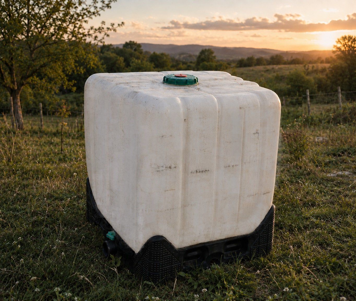 Abbeveratoi e trogoli: 4 IBC Wassertank Blasen 1000l Wasserbehälter Regenwassertank – Usato da Wettingen venduto da ray_boccia