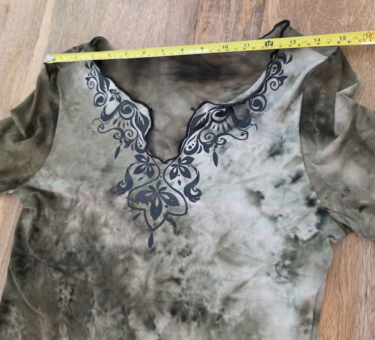 Kleider: Kleid mit Druckmuster und Spitze Grösse M  – Neu (gemäss Beschreibung) aus Rheinsulz von Gilea 7