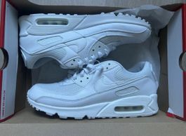 Baskets Nike Air Max 90 blanc T.44.5 (portées 2x)