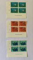 Helvetia 1992 4er Satz mit 12 Marken **