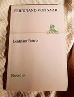 Leutnant Burda (Ferdinand von Saar) Buch Gymnasium / Matur
