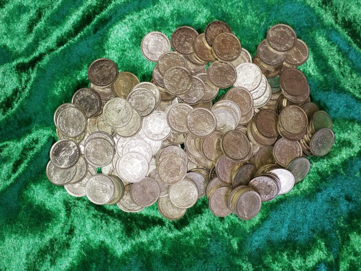 Tutti le monete: 200 x 50 Rappen / 50 x 50 Centimes – Usato da Gordola venduto da ale_5wbc