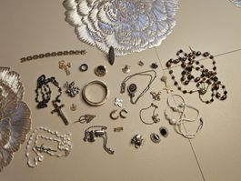 Schmuck Konvolut Silber 925 und Modeschmuck 