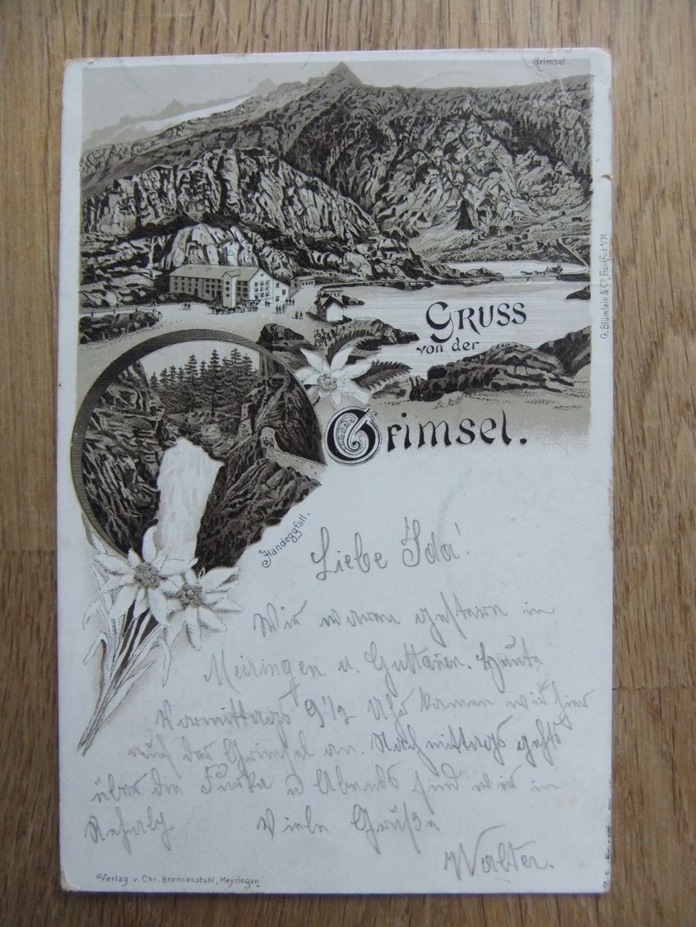 Cartoline postali: Grimsel Stempel Eidgenössisches Kriegs Commissariat – Usato da St. Niklaus VS venduto da wunschlos54
