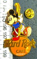 HD HARD ROCK CAFE SYDNEY PIN GROSSS 6cm MIT MICKEY E-GITARRE