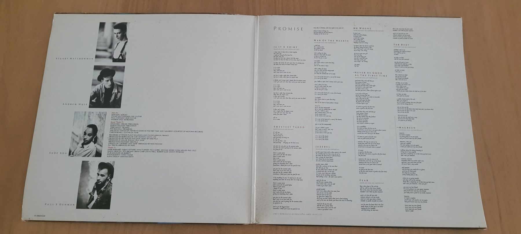 Schallplatten: LP  Sade – Gebraucht aus Martigny von MZ-67 1