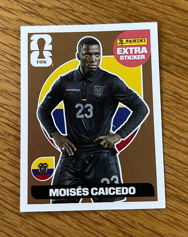 Sammelbilder & Trading cards: Panini Extrasticker Moises Caicedo  – Gebraucht aus Widnau von nlw_flb8