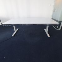 USM Haller Schreibtisch Perlgrau Sitz-Stehtisch 200x100