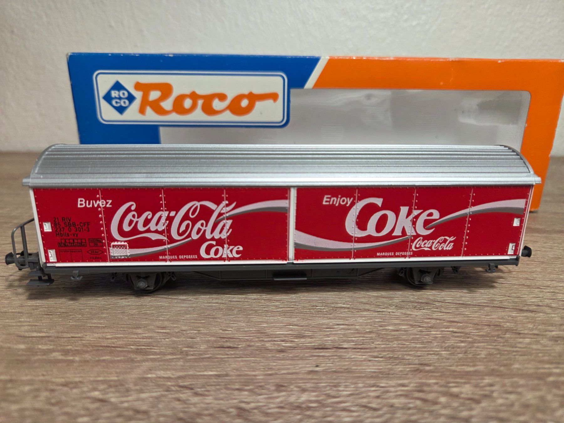 Roco Modellini di ferrovie: Roco 291026 Güterwagen Coke SBB H0 – Nuovo e nell'imballaggio originale da St-Aubin-Sauges venduto da Lo_Go 1