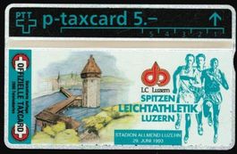 Taxcard 326L_26054 Leichtathletik Luzern ungebraucht