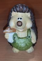 Igel Figur mit Pilz, Grösse ca 14cm guter Zustand