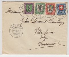 Pro Juventute 1925 sur carte