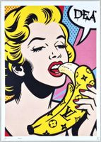 Death NYC Ltd Ed Pop Art Druck " Roy Lichtenstein Monroe