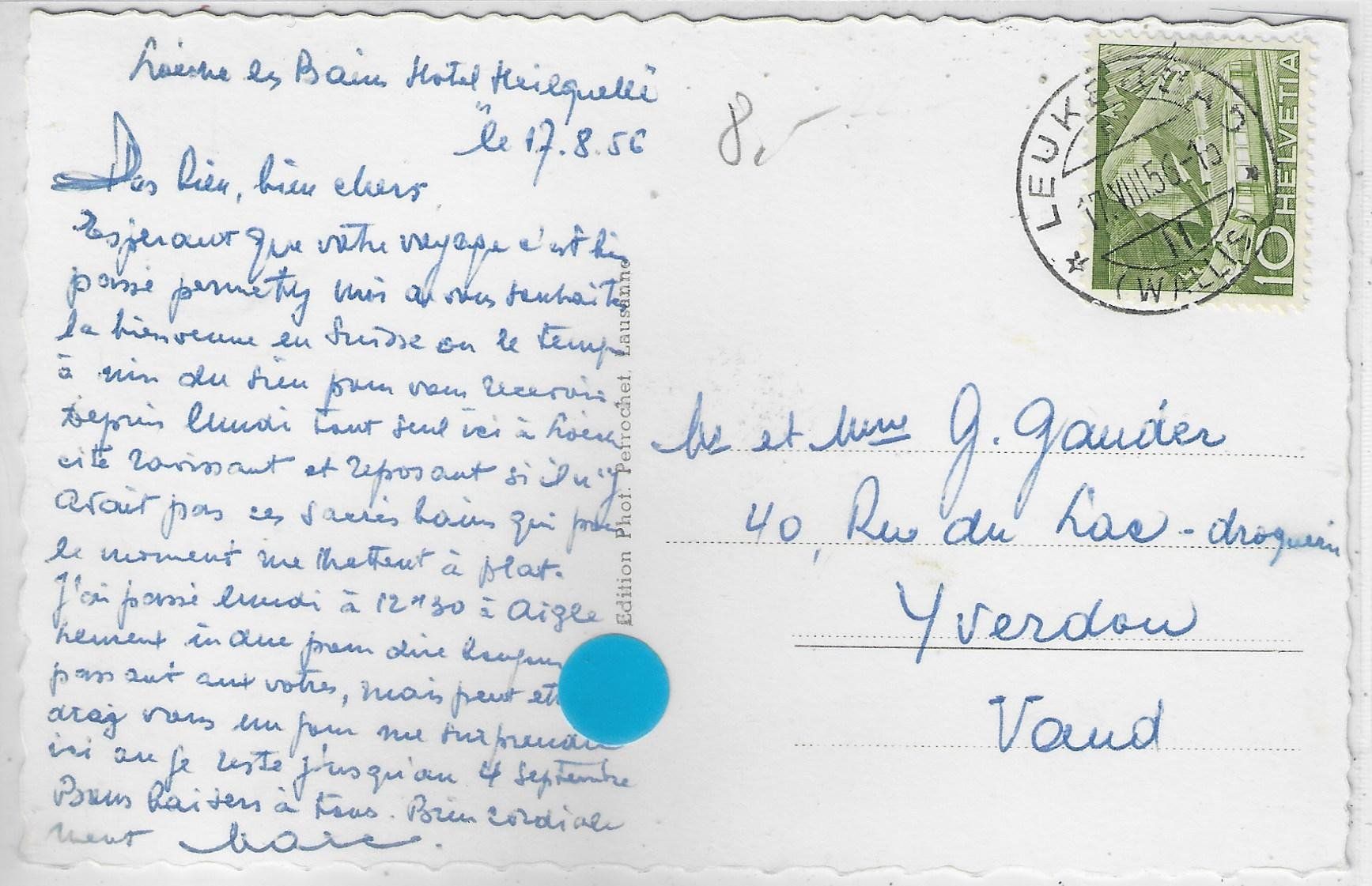 Cartoline postali: Leukerbad - Generalansicht – Usato da Ettingen venduto da Kartenplanet 1