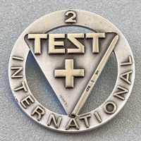 Insigne de test de ski international 2 vintage